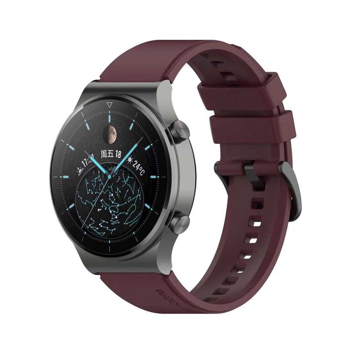 Curea silicon Huawei Watch GT2 Pro/GT3 Pro (catarama neagra)