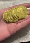 Vând monede placate cu aur de 24k