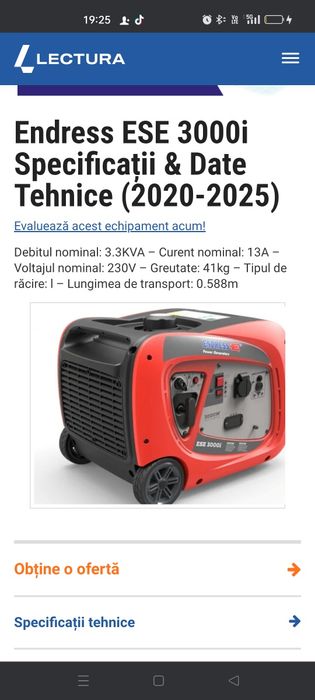 Generator 230v/3kv Endres 3000