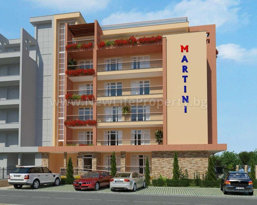 Двустаен апартамент в комплекс „Villa Martini“, Слънчев бряг