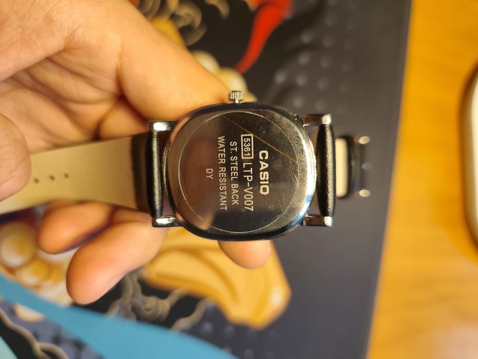 Наручные мужские часы, CASIO из эко-кожи