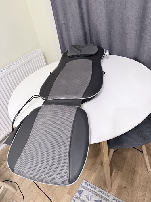 Husa scaun, saltea de masaj shiatsu cu telecomanda