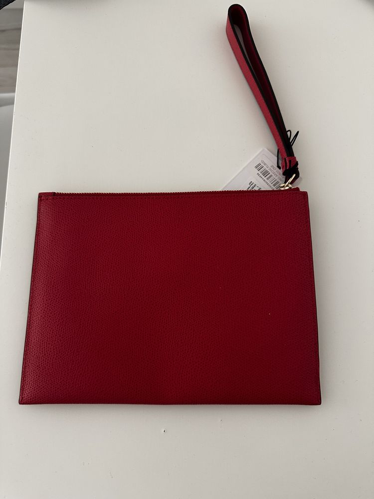 Чанта Furla clutch червена