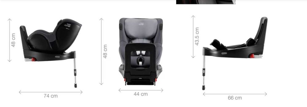 Scaun auto+ baza ISOFIX Britax Römer Dualfix iSENSE i-Size