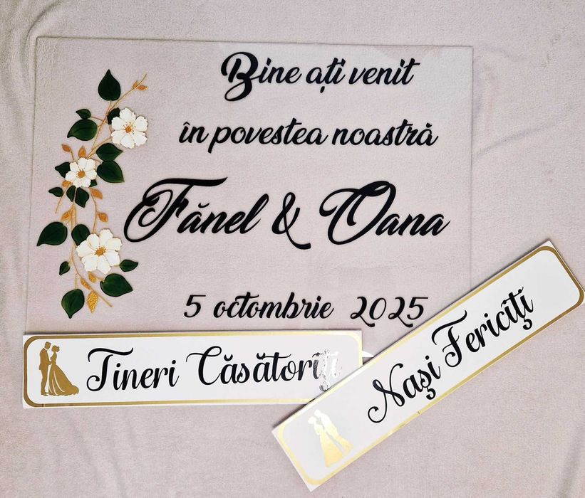 Set personalizat moț/turtă ;Set personalizat gătitul miresei/mirelui