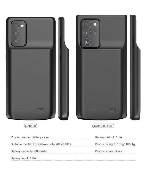Husa antisoc cu Baterie Incorporata SAMSUNG Galaxy NOTE 20 Ultra  noi