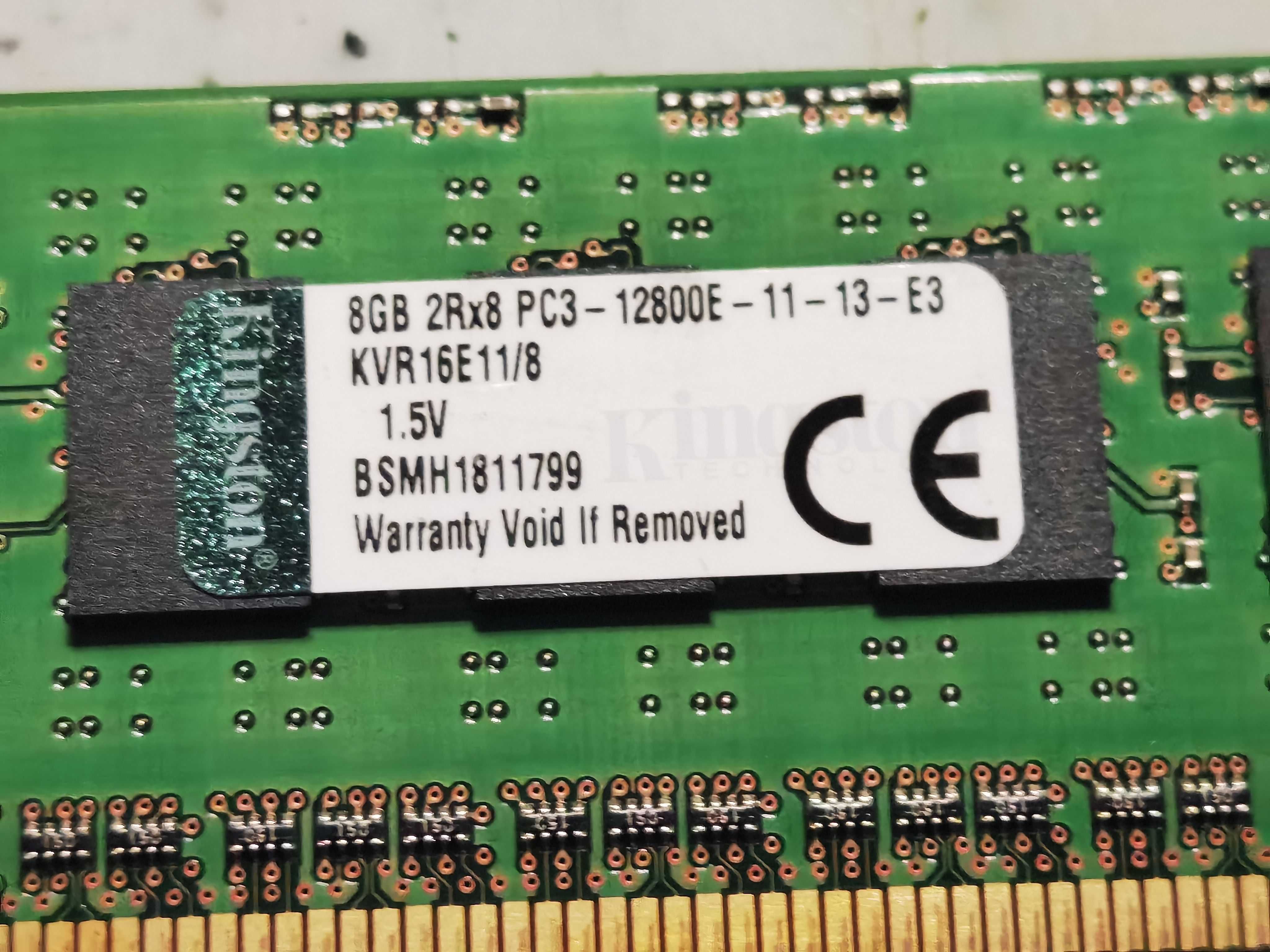 Memorie server Kingston 8GB DDR3 ECC Unbuffered PC3L 12800E KVR16E11/8