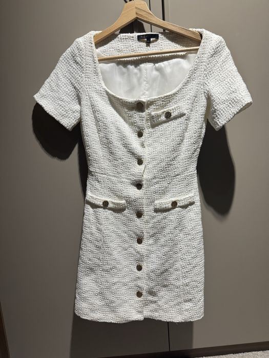 Бяла рокля Maje, размер 34(XS)