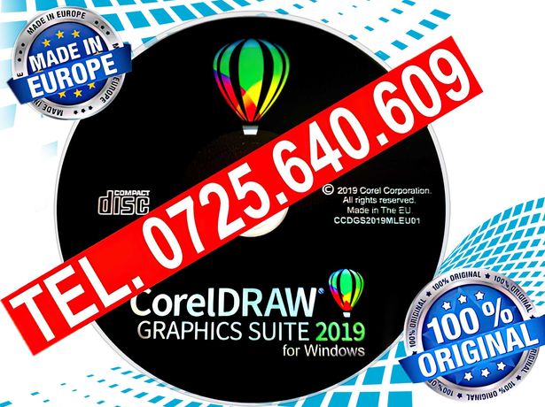 CorelDRAW Graphics Suite 2019-3 Digital Licenses DVD SIGILAT