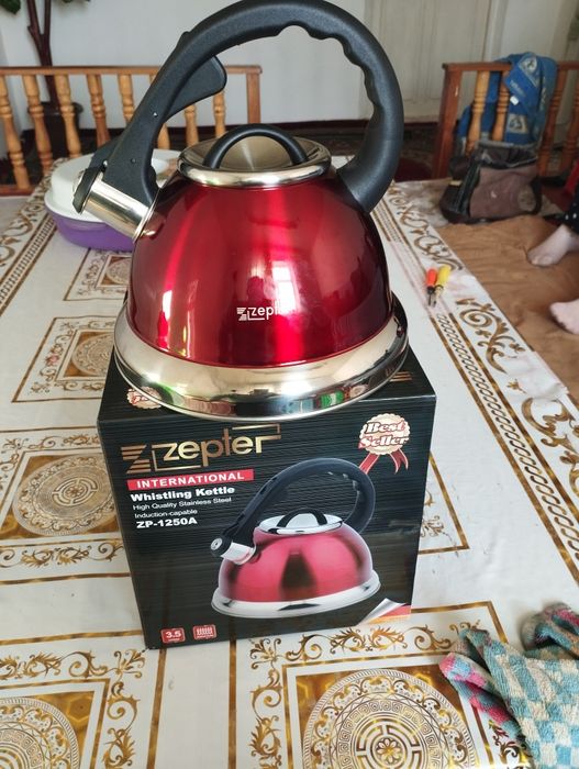 Ыскыратын чайник пайдаланылмаган новый