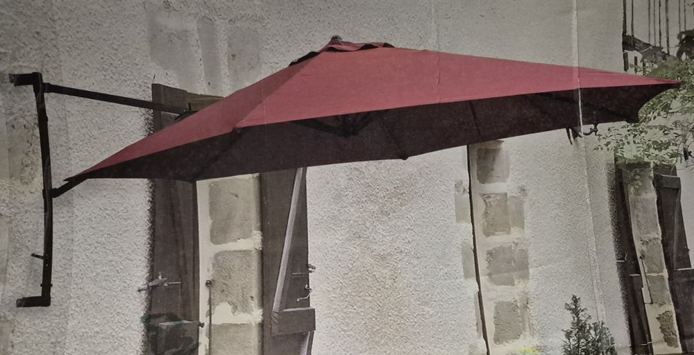 Чадър, за поставяне на стена (Wand-Sonnenschirm) 3 м в диаметър.