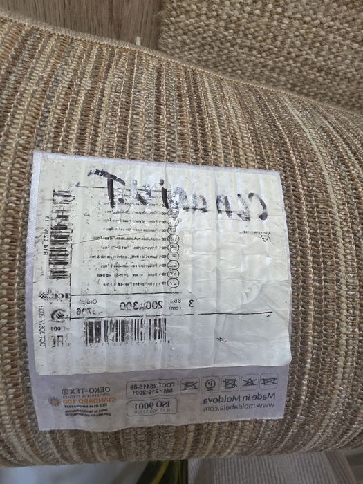 Covor Moldabela Shaggy gri-bej melanj 200/300 cm