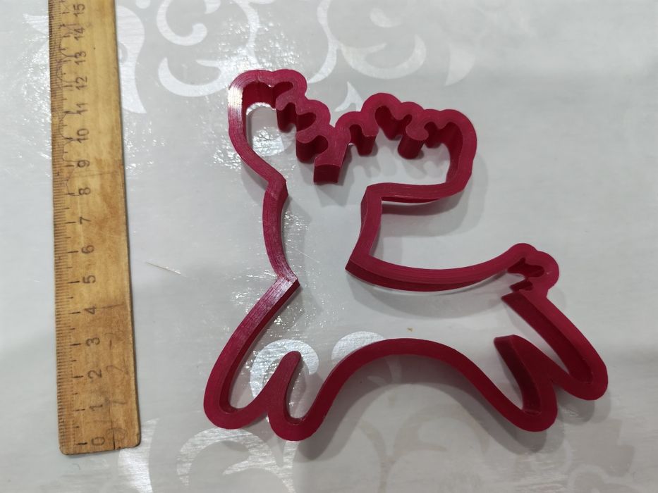 Форма для пряников и мастики олень новогодний 
Для кондитеров
Забирать