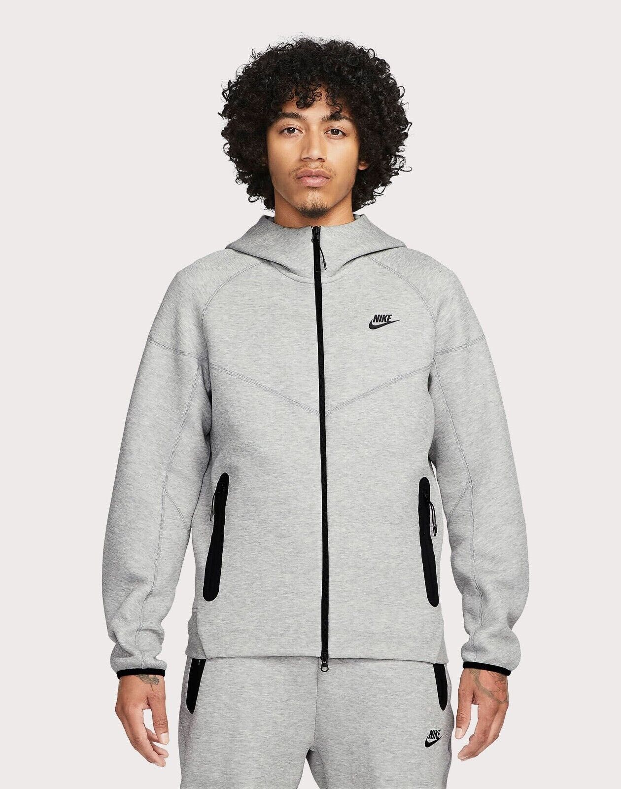 Trening Nike Sportswear Tech Fleece Hoodie Heather Grey  - REDUCERE