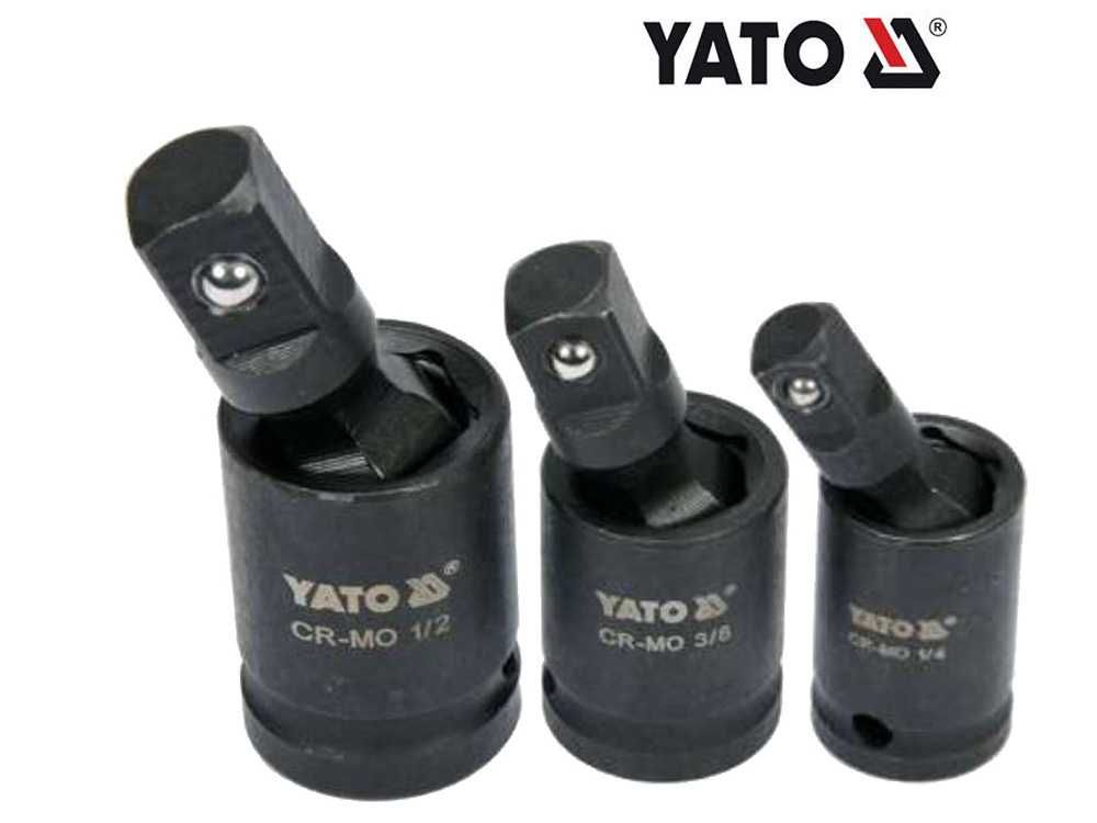 Комплект ударни кардани YATO YT 10643, 1/4", 3/8", 1/2", 3 части