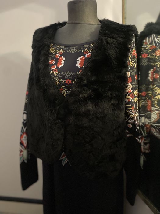 Vestă damă blană artificială, capă albă pentru mirese și geci sport