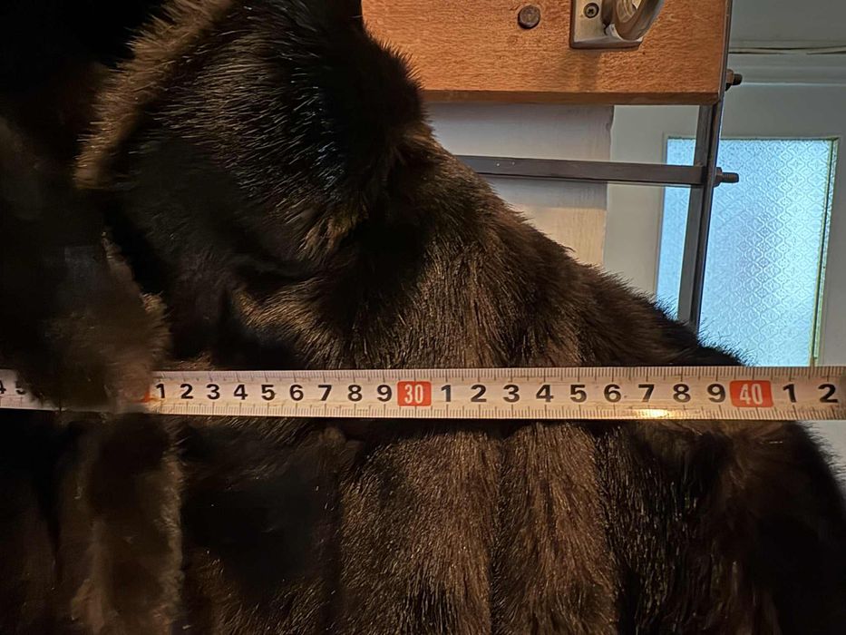 Palton de blana sintetică Versace negru