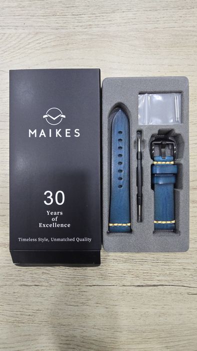 Кожанные ремешки для наручных часов фирмы "MAIKES"