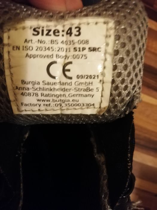 Pantofi sport de serviciu Power safe cu protecție de fier, 44/45(28