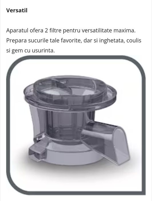 Tefal Juice & Clean - Storcator legume fructe prin presare la rece