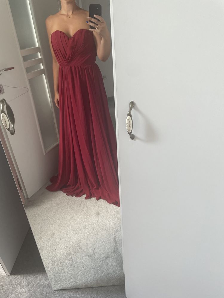 Rochie elegantă/gala/banchet/nunta burgundy