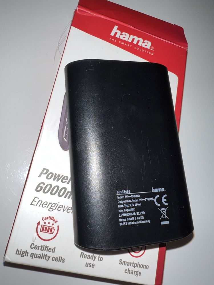 Hama baterie externa “Fuel Up” 6000mAh