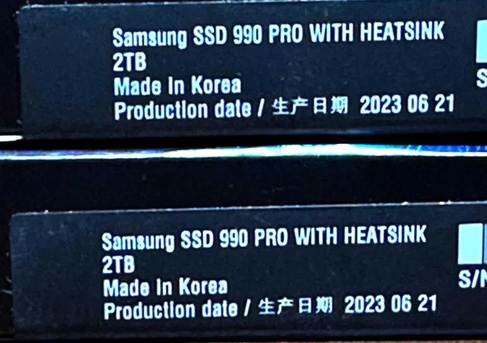 Samsung 990 PRO 2TB heatsink + Гарантия [Оригинал Корея]