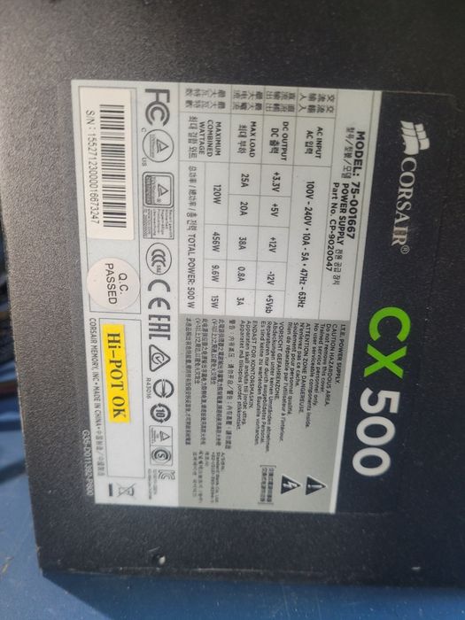 Vand 3 surse desktop Corsair cx500