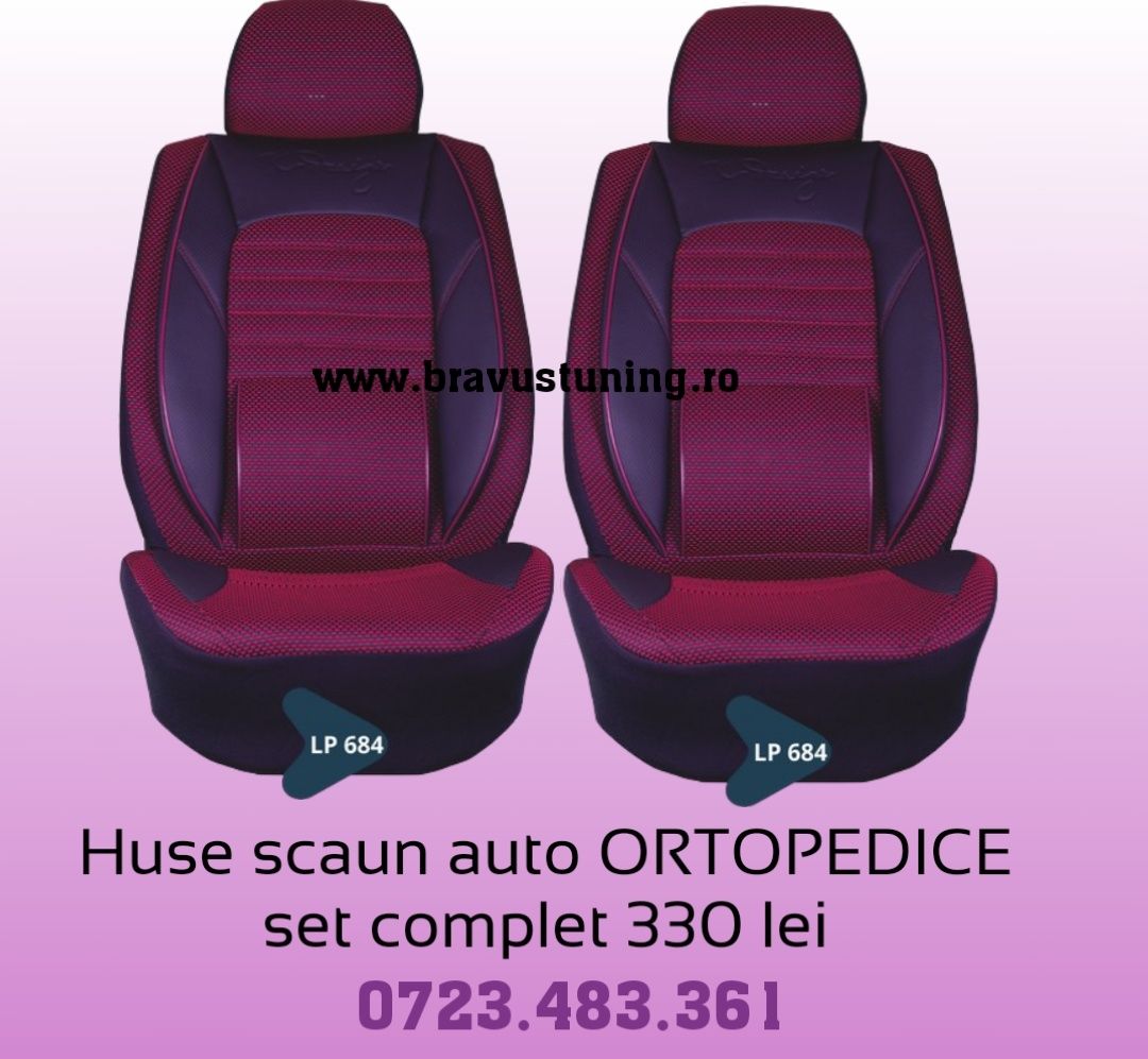 Huse scaun auto ORTOPEDICE Audi, Skoda, Passat, Jetta, Opel, Logan etc