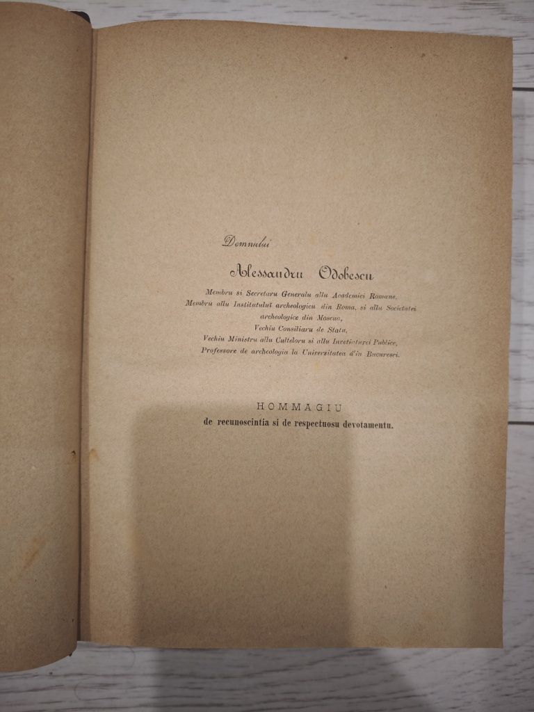 Dacia înainte de romani, Tocilescu, 1880, Raritate