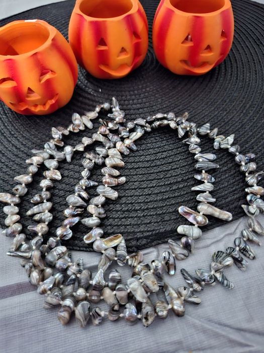 Colier perle baroc lungime 90 cm la dublu