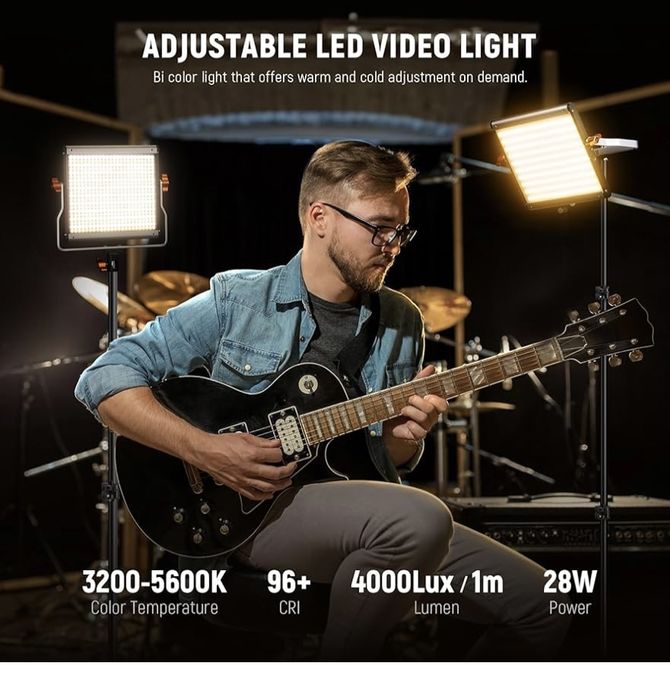 Лед панели Neewer 2 Packs Bi Color 480 LED постоянно осветление идеалн