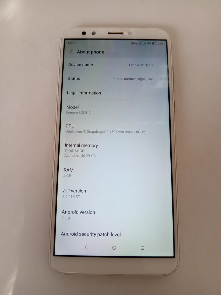 Lenovo K5 Note + power bank + беспроводные наушники.