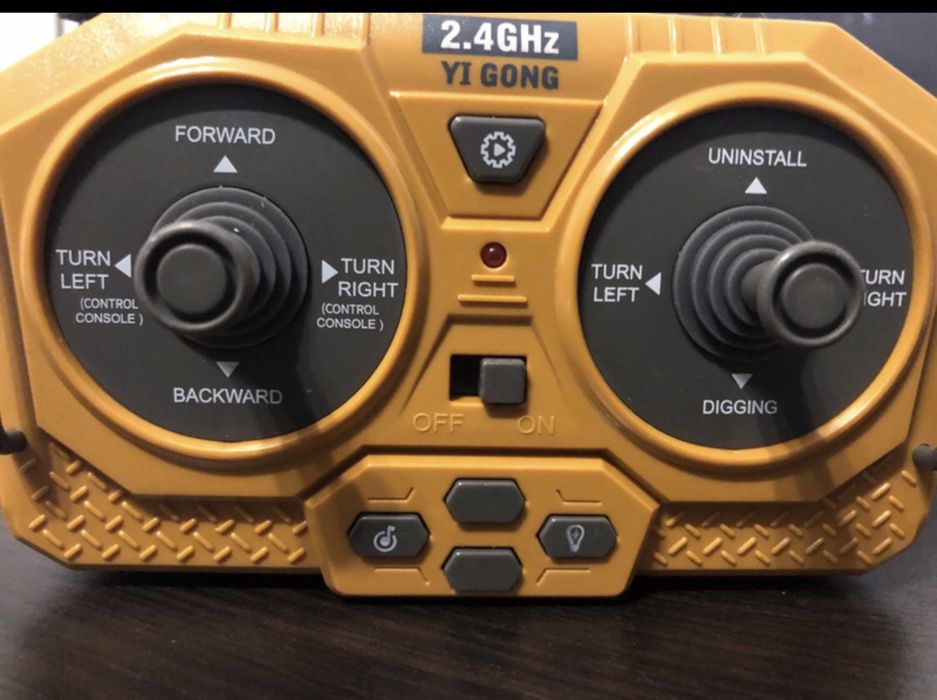 Set excavator+basculanta telecomanda, metal,  baterii reincarcabile