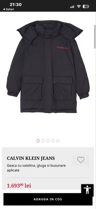 Geaca calvin klein de barbat noua cu eticheta originala