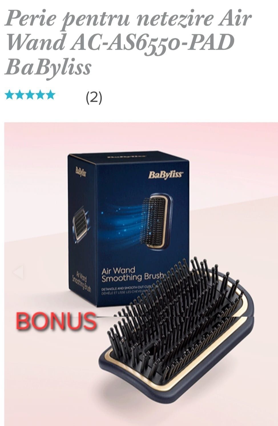 Perie păr BaByliss Air Wand all in 1 + două accesorii cadou