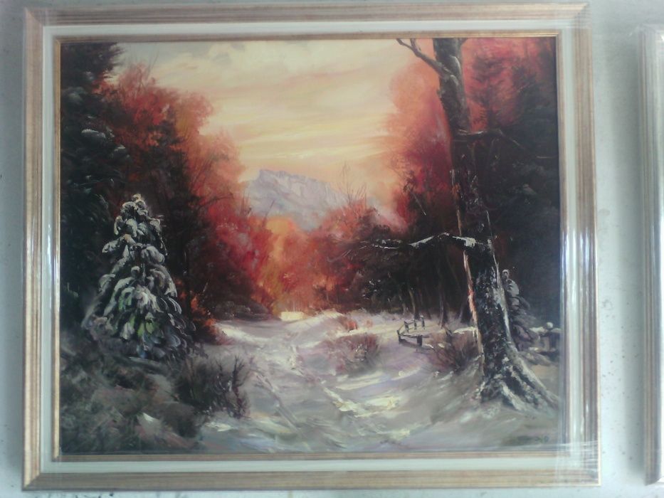 Картина "Зима" 65х54 см.с рамка
