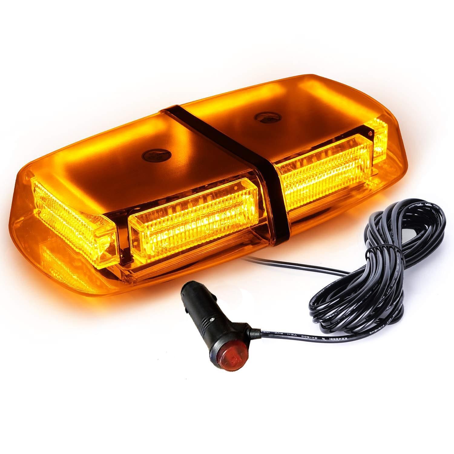 Оранжева 12v 24v cob лед led аварийна сигнална лампа маяк буркан с маг