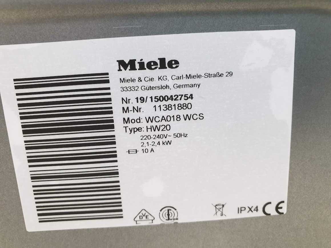 Miele W1 Series Black & White Пералня Миеле 12м Гаранция