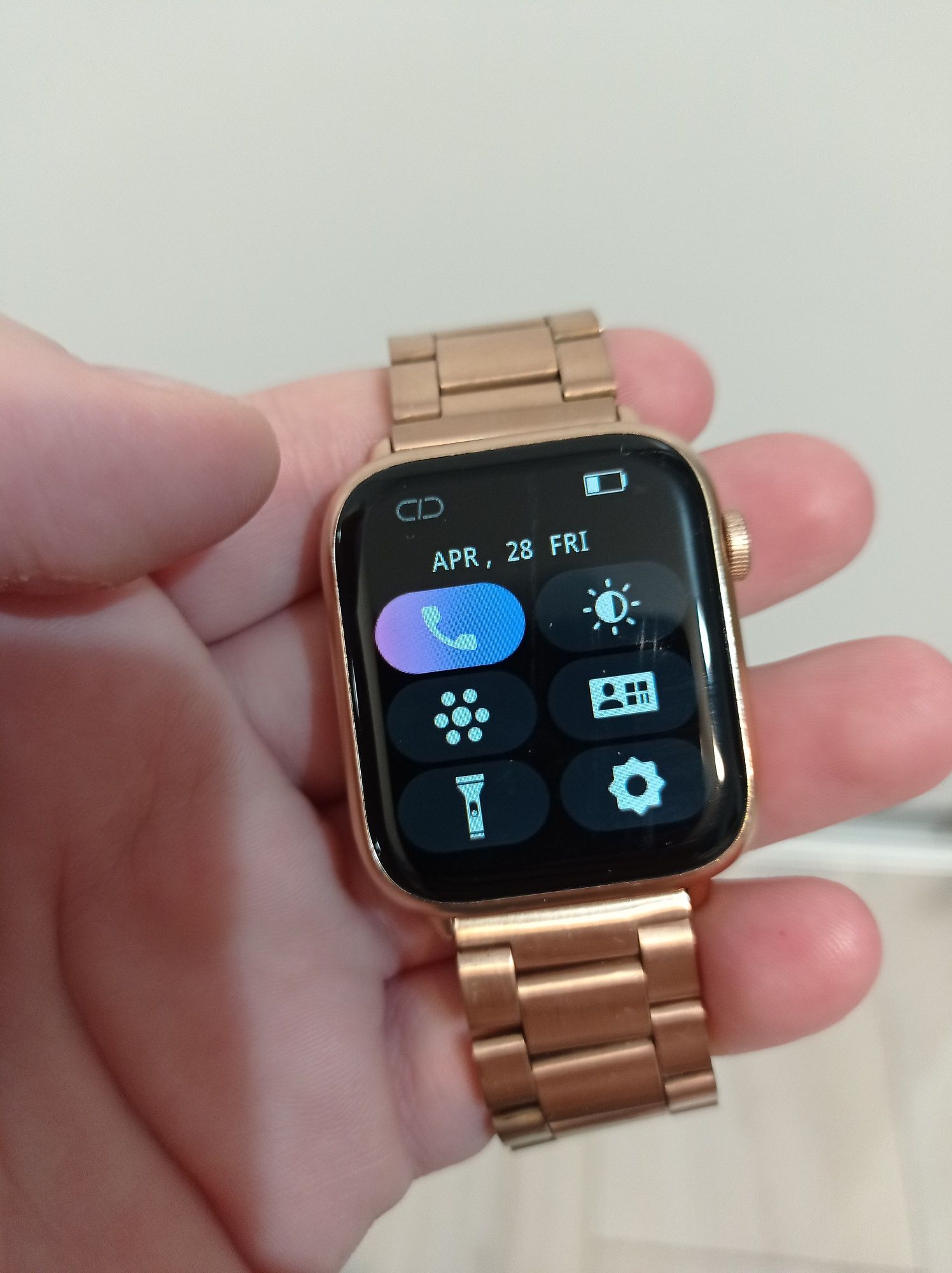 Ceas smartwatch android rose gold