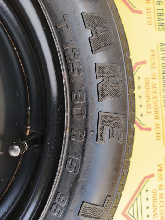 Roata rezerva slim SH originala Ford  R15  125/80/15 4X108