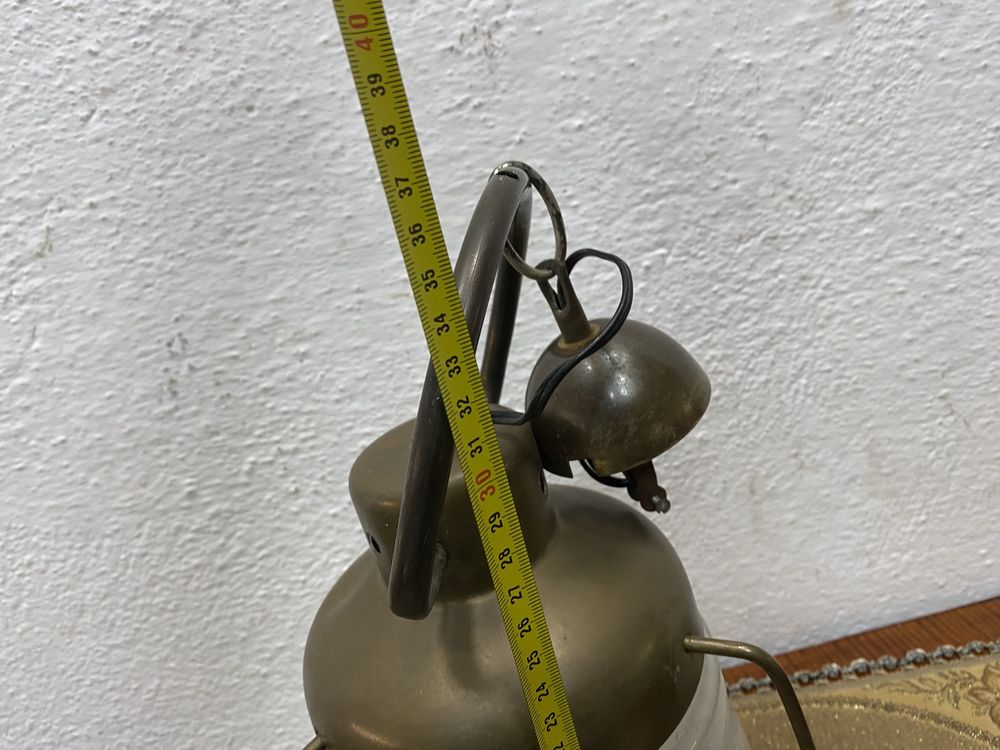 Стар френски фенер от месинг - полилей