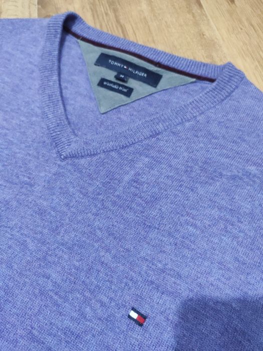 Pulover din lână miel Tommy Hilfiger mărimea M