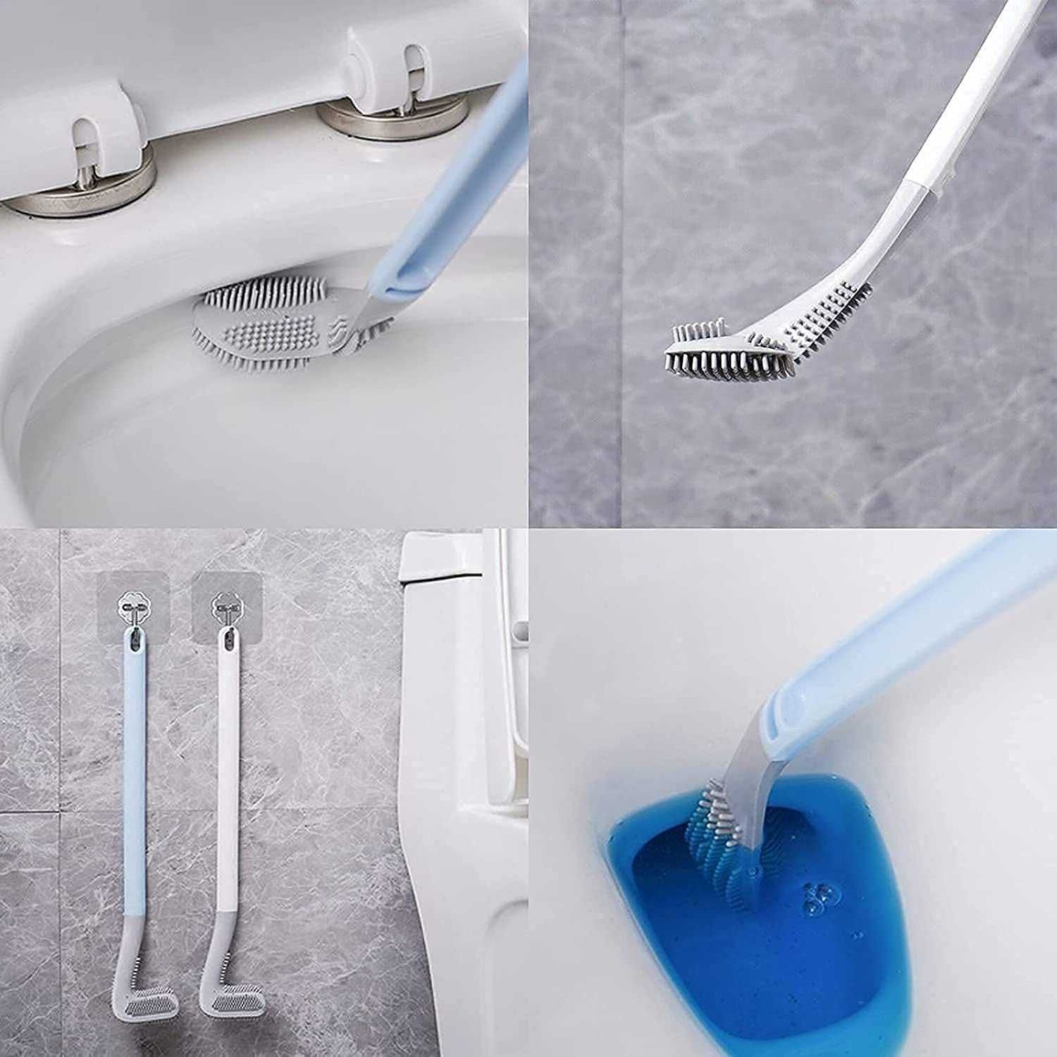 Силиконова четка за лесно почистване на тоалетна