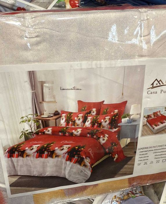 Lenjerie de Pat Bumbac Finet – 6 Piese