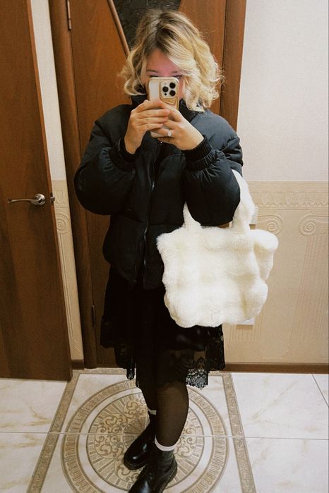 Сумка тоут искуственный мех