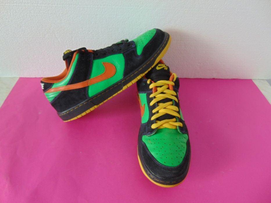 Nike Sb Dunk Low Green Spark Hoop Orange номер 46 Оригинални кецове