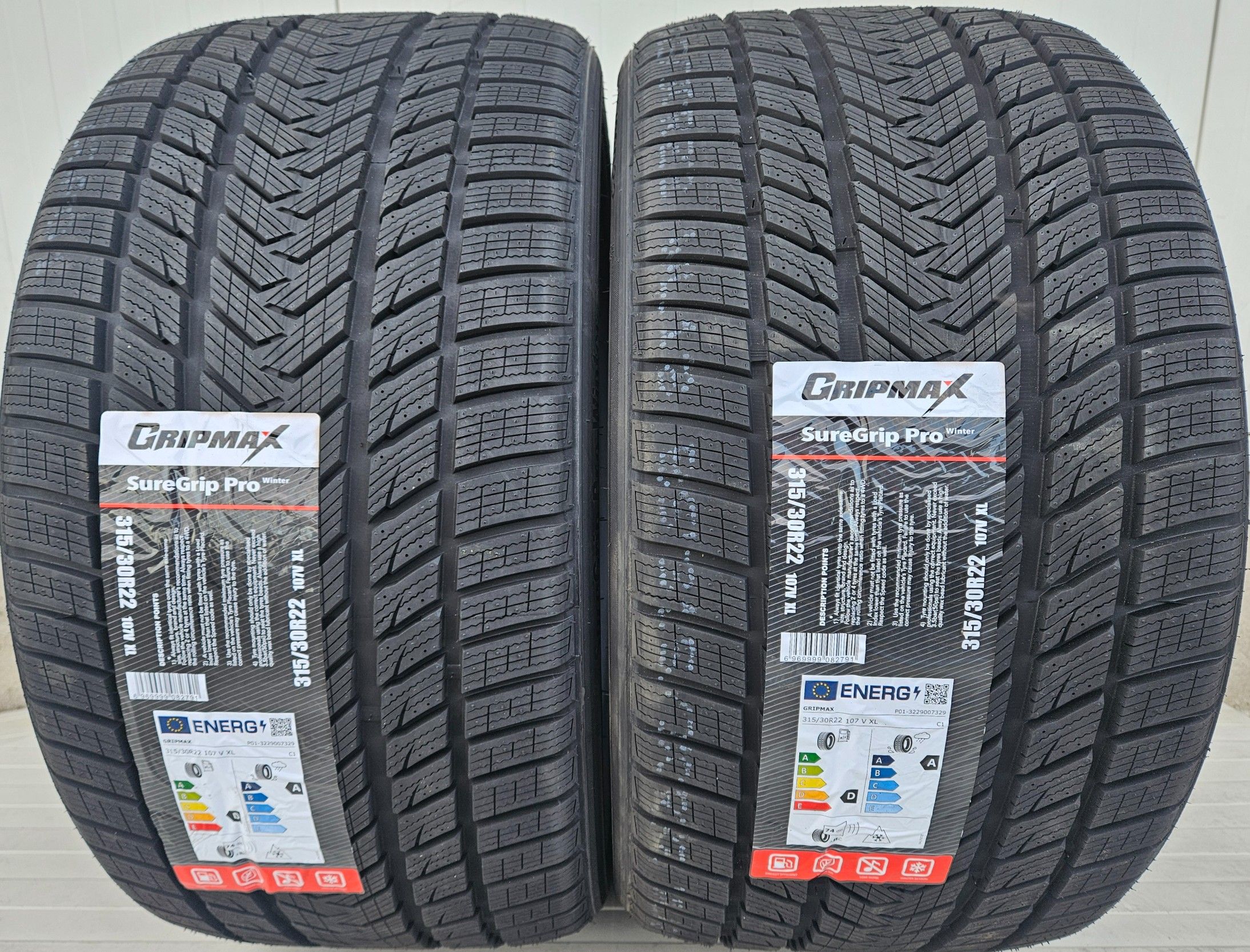 315/30 R22,107V xl, GRIPMAX, Anvelope iarna M+S,Aderenta clasa A