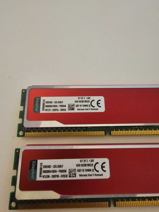 Kit memorie ram Kingston HyperX Red 8GB (2 x 4GB) DDR3
