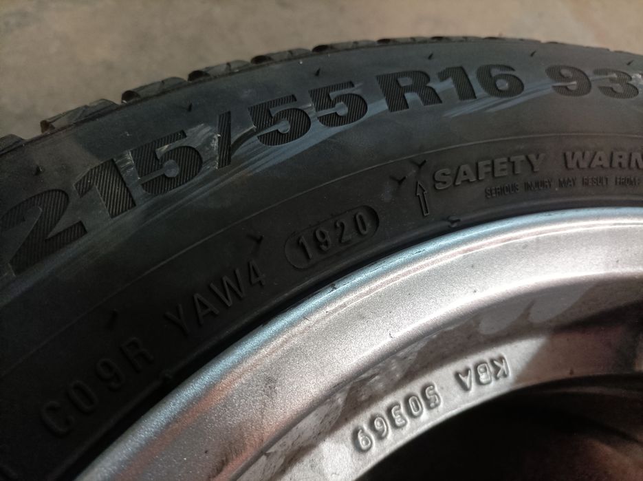 4 броя НОВИ джанти с НОВИ зимни гуми 5*108